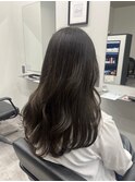 オリーブグレージュ［くびれヘア/ハイライトカラー］長野歌穂