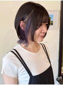 ウルフカット/インナーカラーラベンダー