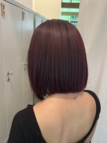 クレア 茅ヶ崎(CREA)&nbsp;切りっぱなしボブ/ボルドーカラー/レッド/