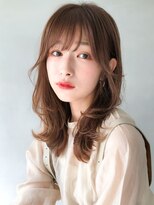 キリ 表参道(kyli)&nbsp;デザインカラー美髪前髪艶感斜めバング暗めカラー#295f0915