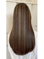 ヘアメイク アリエス 岩切店(HAIR MAKE aries) 艶ロング×コントラストハイライト