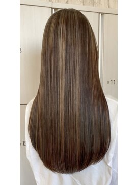 ヘアメイク アリエス 岩切店(HAIR MAKE aries) 艶ロング×コントラストハイライト