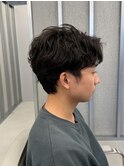 センターパート/シャドウパーマ