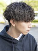 名古屋栄シャドウパーマ波巻きスパイラルパーマ刈り上げマッシュ