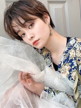 【Alaise】骨格補正カット☆小顔ショート&透明感イルミナカラー