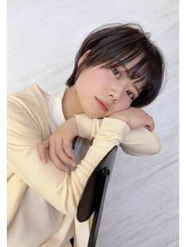 laf  hair ハイライト/髪質改善/白髪ぼかし【4月下旬 NEW OPEN（予定）】 【ヒロシ】レイヤーショート　　　　20代30代40代