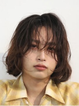 ステージ(STAGE) 優しい印象のメンズボブ　骨格似合わせスパイラルパーマ