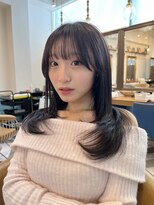 ロンドアベニール 北千住(Lond avenir)&nbsp;レイヤーボブ/ミルクティーベージュ/髪質改善/顔周り/北千住