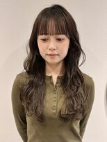 ラミエバイメルト 下北沢(lamie by melt)&nbsp;レイヤーカットサイドバングオリーブベージュミント人気韓国小顔