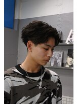 ディスデイバイネルケ 立川(Thisday by nelke)&nbsp;黒髪マッシュツーブロックニュアンスパーマ立川メンズ