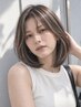 《白髪ぼかしハイライト》カット+ブリーチハイライト+カラー+ショートスパ