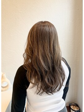 スーリール 福岡別府店(Sourire) ロングレイヤー × コントラストハイライト福岡別府美容室