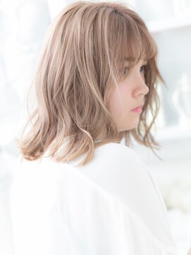 モッズヘア 越谷西口店(mod's hair) ペールベージュで外国人風小顔エアリーミディa越谷10代20代30代