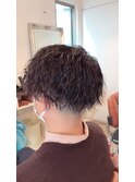 ツーブロックマッシュ刈り上げフェードツイストスパイラルパーマ