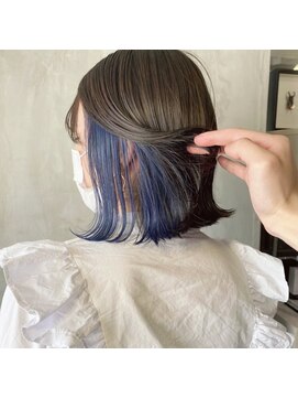 サクラ オモテサンドウ(SAKURA) インナーカラー　イヤリングカラー　ボブ