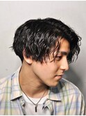 かき上げニュアンスマッシュサイドパート韓国マッシュフェード