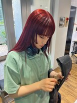 アルカナ 明治神宮前原宿(ARCANA) 斜めバンググレージュカラーデザインカラー　シルキーベージュ　