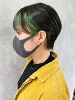 アルバム 渋谷パルコ(ALBUM)&nbsp;グリーンインナー_マチルダボブピンクベージュ_ba364101