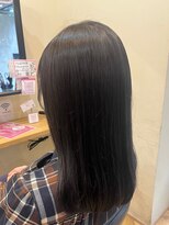 アルター(aL ter)&nbsp;グレーベージュ［黒髪/レイヤーロング/前髪パーマ］