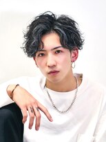 ヘアーガーデンルート(HairgardenROOT)&nbsp;波巻きパーマツイストスパイラルパーマツーブロックハイライト