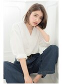 大人女性にオススメなミディアムボブ