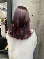 ネアー 新潟(NEER)&nbsp;カシスカラー◯顔まわりカット◯ブリーチ無しカラー