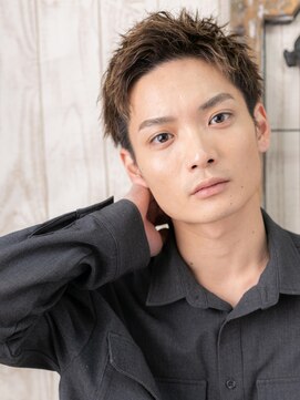 モッズヘア メン 新所沢店(mod's hair men) グレージュカラー小顔ハンサム耳だしベリーショートa新所沢