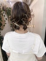 ジゼル 博多(GiseL)&nbsp;【杏実】ツインヘア　お団子ヘア　パーティーヘアセット