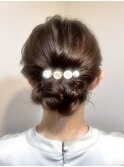 【Lilly渋谷】#ヘアセット#ヘアアレンジ#編み込み#シニヨン