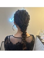 サロンドミルク 溝の口店(salon de MiLK) 編みおろしヘアアレンジ