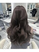 ジーナ 梅田茶屋町(Zina)&nbsp;髪質改善＊大人ガーリーラベンダーベージュ【Zina 梅田茶屋町】