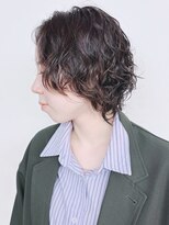 モリオフロムロンドン 松戸店(Morio from London)&nbsp;【松戸　テラカド】ショートウルフパーマ　前髪なし　黒髪