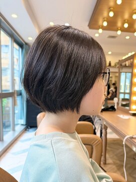 ロンド パルティール 大宮(Lond partir) ミニウルフレイヤーカット顔周りカット前髪カットショート/大宮