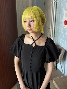 クペウ ローウェン(cope'u ROWEN) 渋谷/ウルフカット  デザインカラー ルーツカラー エンドカラー