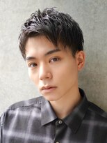 トゥイン 八王子(TWIN)&nbsp;メンズスパイキーショートブルーブラック