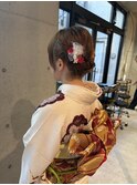 和装◎ ボブアレンジ　シンプルシニョンヘアセット