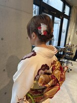 レジュアル(RESSUAL)&nbsp;和装◎ ボブアレンジ　シンプルシニョンヘアセット