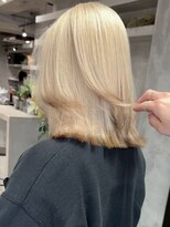 アポロ 横浜駅店(apollo)&nbsp;xカラー/ホワイトグレージュ/レイヤーカット/チェリーブラウン