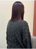 〈浅草 半個室〉切りっぱなしロブ×カシスピンク
