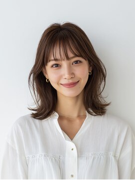 レイヤーカット/イメチェン/外ハネボブ/美髪/ワイドバング/髪型