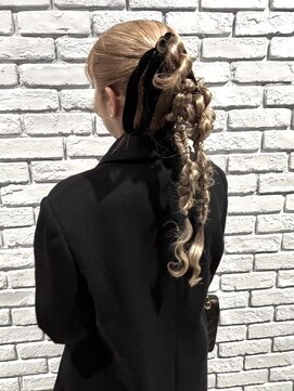 タイドヘア 茨木店(TIDE HAIR) ニュアンスツインポニー