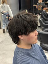 オーバルバイアピッシュ(OVARL by apish)&nbsp;シャドウパーマウルフ/メンズパーマメンズウルフ毛流れパーマ