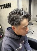 メンズホワイトメッシュ