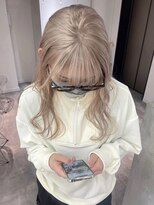 ペレ アネックス 大阪梅田茶屋町店(PELE ANNEX)&nbsp;着物ヘア/ダークアッシュ/ミディアムレイヤーカット/梅田