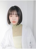 切りっぱなしボブ