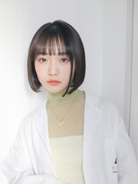 TROIS.高崎/ブリーチ/ダブルカラー/縮毛矯正/レイヤーカット/高崎駅【3/8OPEN(予定)】 切りっぱなしボブ