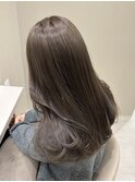 ピンクベージュハイトーンWカラーロング