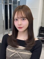 セラン 表参道(Celan)&nbsp;縮毛矯正/髪質改善/ミディアムレイヤー/表参道/グレージュ