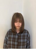 明るめベージュ×レイヤー
