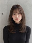 レイヤーカット髪質改善カラー透明感カラー顔まわりカット